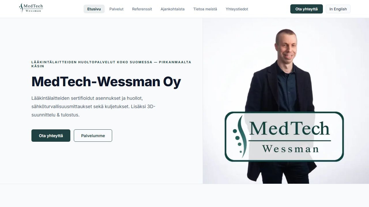 Medtech Wessman kotisivut